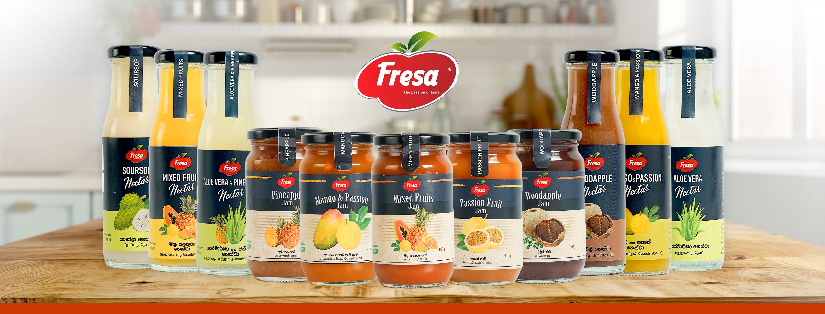 FRESA – 100% Fruit base Jams & Nectars